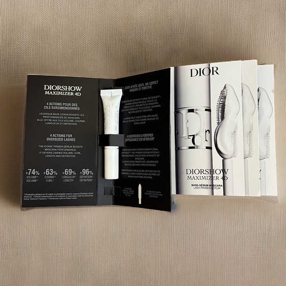 4x DIOR Diorshow Maximizer 4D Base Serum Mascara LASH PRIMER-SERUM 0.03 Oz New! - Picture 2 of 2
